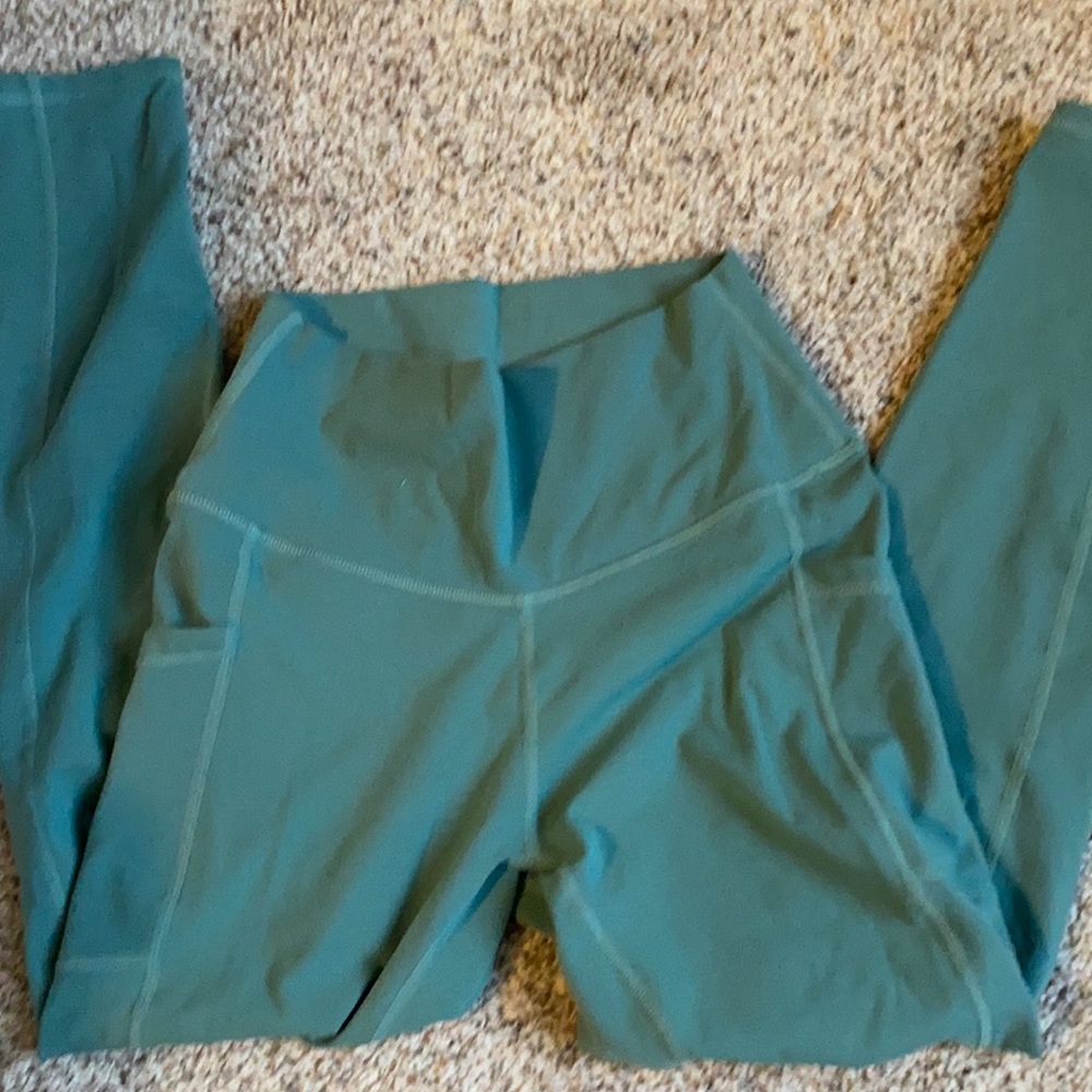 Green Colorfulkoala Pocket Leggings